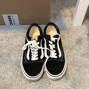 Vans Black and White Low-Top Sneakers